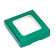 Self -charging box, green, 13 x 13 x 3 cm