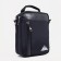 Male bag on lightning, rise, long belt, black color