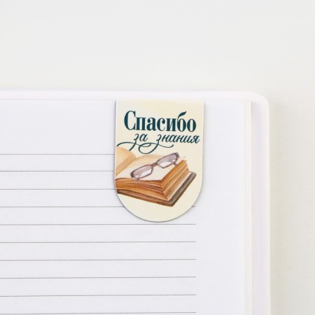Magnetic bookmarks on the substrate "You are the best teacher", 6 pcs.-5