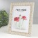 Photo frame plastic 15x20 cm "Greek patterns" gold on white 23.5x18.5 cm