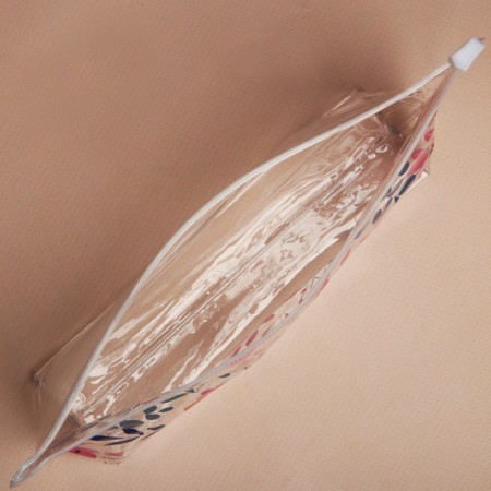 Cosmetic bag of transparent PVC 21 x2 x14 cm "Flower Lover"-3