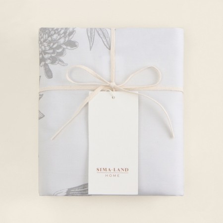 Set of pillowcase SL Home Flowers 70*70+3 cm - 2 pcs, satin, 140 g/m2, 100% cotton