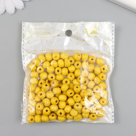 Beads for creativity tree "Yellow" d = 0.8 cm set 20 grams-2