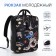 A backpack - a bag, Erich Krause, a wallet from textiles, artificial leather, black color
