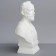 Gypsum figure famous people: Bust of Tchaikovsky, 13.5 x 8 x 19.5 cm