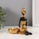 Souvenir Polystone Summary "African Rudo in a gold dress at the basin" d = 4 cm 9.5x12.5x14 cm