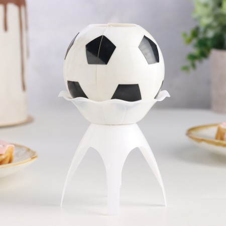 Candle for the cake musical "ball", white-black-1