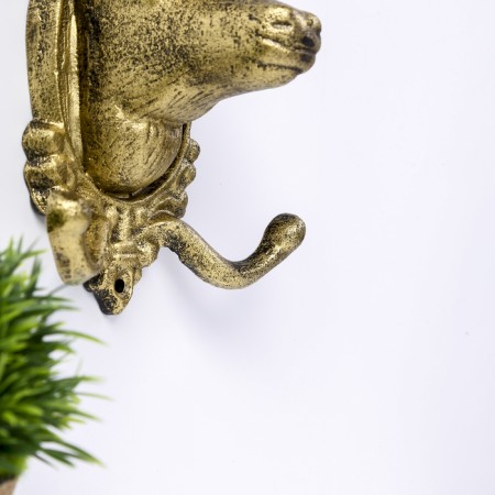 Decorative metal hooks "Golden Deer" 22.5x18.5x9.5 cm-2