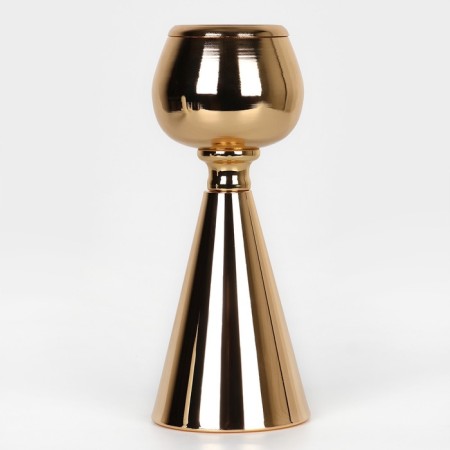 Summary metal per 1 candle "Hyacinth" Color Gold 8 x 8 x 21 cm-1