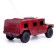 Radio -controlled jeep "Hamer", light, works from batteries, 1:18, burgundy color
