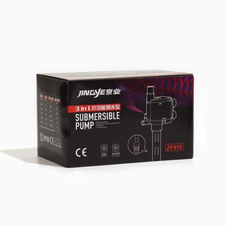 Aquarium pump Jingye JY-915, 500 l/h, 8 W, water lifting height 0.7 m-8