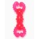 Chewing toy "crab", transparent, tpr, 12 cm, pink