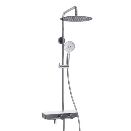 The shower system wasserkraft a113.116.127.ch thermo, tropical shower, thermostat, chrome