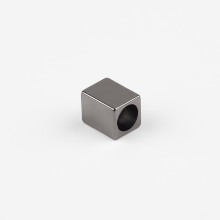 Tip for a cord, d = 4 mm, 10 × 7 × 8 mm, 10 pcs, black nickel color-1