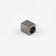 Tip for a cord, d = 4 mm, 10 × 7 × 8 mm, 10 pcs, black nickel color