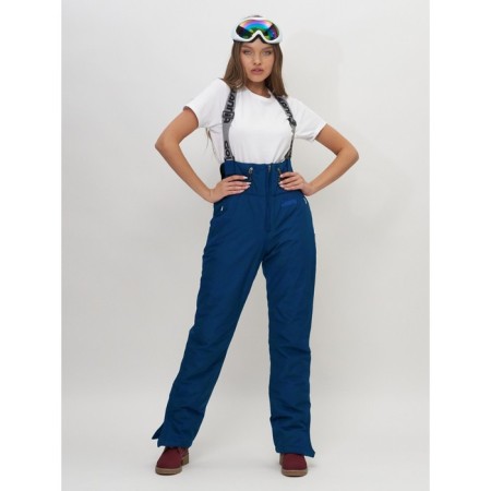 Ski-loving pants, size 42, dark blue color-1