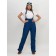 Ski-loving pants, size 42, dark blue color