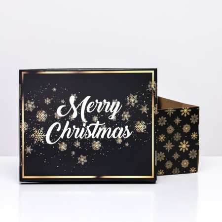 Folding box "Happy Christmas", 31.2 x 25.6 x 16.1 cm-4