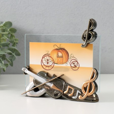 Photo frame plastic 10x15 cm "Violin" 13.2x15x3.5 cm-2
