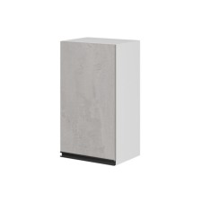 Cabinet hinged with 1 door suite 400x300x720 white/light concrete/anthracite