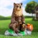 Garden figure "Bear with honey" 29x31x19cm