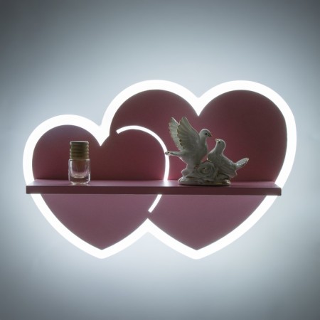 Bra "Hearts" LED 18W Pink 35x25x8cm-4