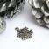 Decor for creativity Metal "Snowflake" silver 1.8x1.2 cm
