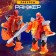 Robot "League of dinobots. Sylvizaur ", transforms, with metal elements, red color