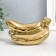 Souvenir Ceramics "Bueau of bananas" gold 9x17x7.5 cm