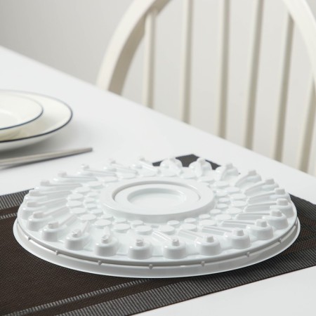Tortovitsa plastic disposable pr-T-T-1430, 25 × 13 cm, internal 22 × 11.7 cm, white color, 160 pcs/units.-1