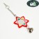 Toy - bird mirror "flower" with a bell, 20 x 7 cm