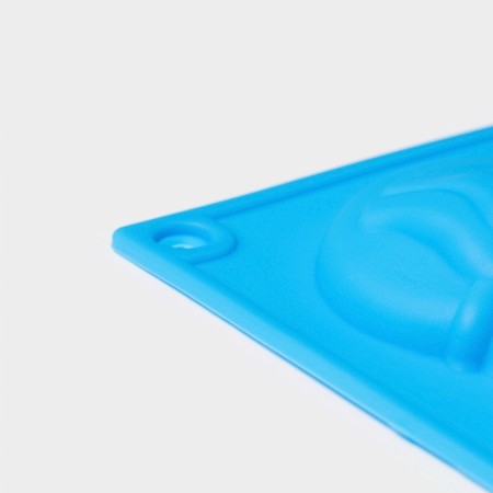 Form for 3D jewelry "Christmas Toy", silicone, 30 × 30 cm, 12 cells, blue color-3