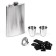 Gift set 5 in 1: Flaw 300 ml, glasses 30 ml, funnel 2.5 x 3.5 cm, domino