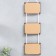 Triple photo frame on braid L-4 10x15 cm Wenge (plastic screen)
