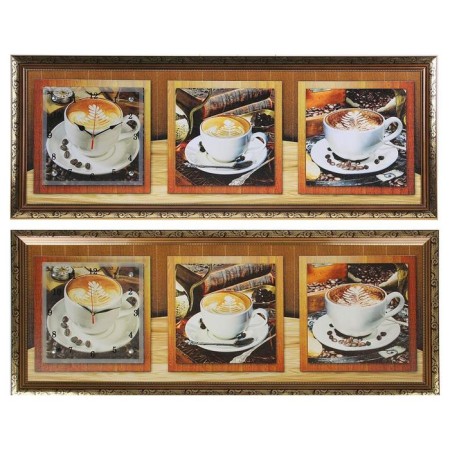Carty clock is wall, series: kitchen, "coffee ceremony", 35 x 100 cm-4