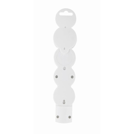 Rosetic block, Quick Fix, 3 nests of s/s curtains with a stop 3680W 16a ip20 white 32018 2, Duw-3