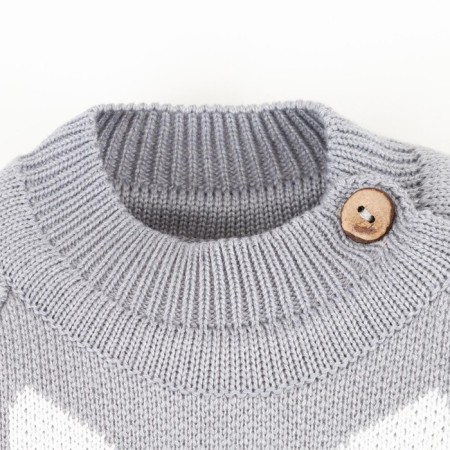 Knitted crumb set I am "hare", height 80-86 cm-4