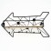 Wall hanger with a shelf "arrow", with backlight, 5 hooks, black