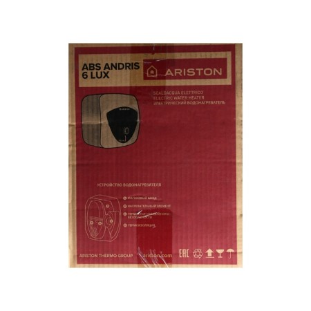 Ariston ABS andris Lux 6 OR water heater, cumulative, 1.5 kW, 6 l, white-black-6