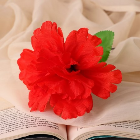 Artificial flowers "Sonata gloxinies" D-11 cm H-20 cm, red-1