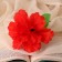 Artificial flowers "Sonata gloxinies" D-11 cm H-20 cm, red