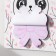 Magnet with a block "Panda with a bow" 12.5x15.7 cm