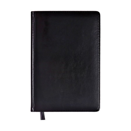 Dated diary 2024, A5, 168 sheets in the ruler, the leatherette "Nebraska", gold cut, black