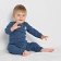 Body with a long sleeve, height 62 cm, blue color