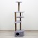 Complex for cats with a claw, corner, with a hammock, 48 x 48 x 171 cm, gray