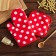 Kitchen set (2 objects) of the “peas” shares, the color is red, a brush 17x17 cm, mitten 26x16 cm, 100% p/e