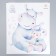 Sticker Plastic Interior color "Cute Hippo" 30x90 cm