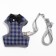 A set of ammunition with a soft harness, s, leash 120 x 1 cm, Osh 20-40 cm, og 30-44 cm, gray