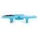 A Quadrocopter Radio Management Drone, backlight, works from the battery, the color is blue