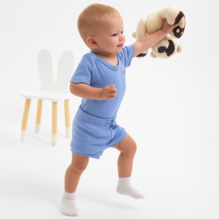 Kit for children (body, shorts) minku, central blue, height 68-74 cm-1